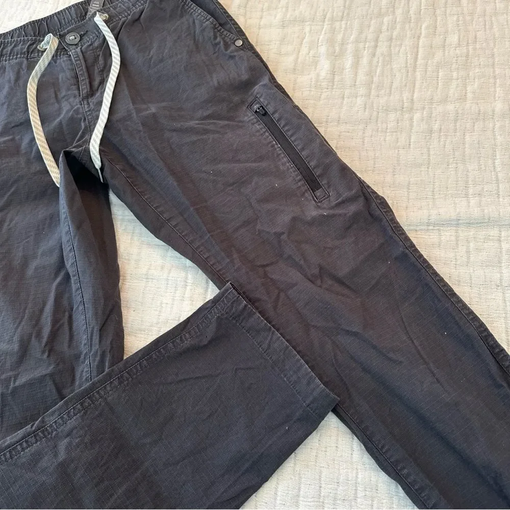 Vuori Ripstop in Charcoal Gray Stretch Cotton Pants Women's Size Small FLAWED!!! - Picture 7 of 7